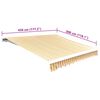 vidaXL Toldo de lona naranja y blanco 450x300 cm