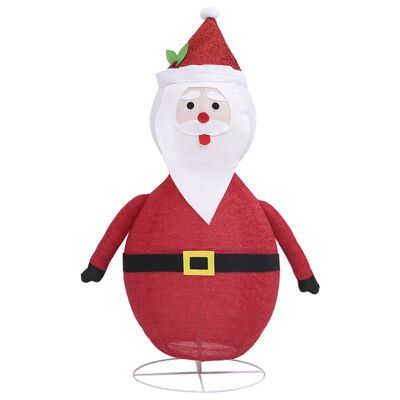 vidaXL Papá Noel de Navidad decorativo con LED tela lujosa 120 cm