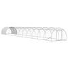 vidaXL Gallinero Plateado 1200 x 150 x 100 cm Acero Galvanizado