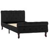 vidaXL Estructura de cama sin colch&oacute;n terciopelo negro 90x200 cm
