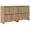 vidaXL Tableros Lateral 2 uds. Roble artisan 70 x 41 x 75 cm