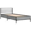 vidaXL Estructura cama madera ingeniería metal gris Sonoma 75x190 cm