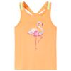 Camiseta de tirantes infantil naranja 116