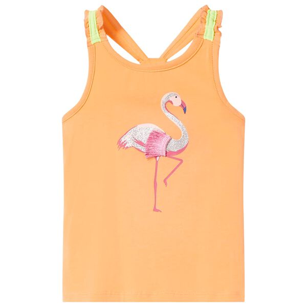 Camiseta de tirantes infantil naranja 116
