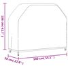 vidaXL Cubierta para barbacoa Oxford 420D negro 140x58x106 cm