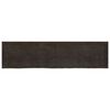 vidaXL Tablero mesa madera roble tratada marrón oscuro 200x50x(2-6) cm