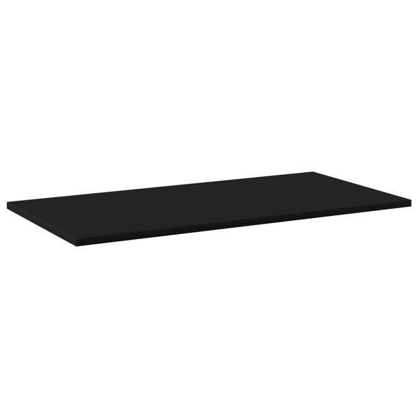vidaXL Estantes para estanter&iacute;a 4 uds contrachapada negro 80x40x1,5 cm