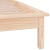 vidaXL Estructura de cama con LED madera maciza 90x190 cm