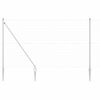 vidaXL Valla Euro Exterior con Picos 10 x 1,5 m Acero Galvanizado