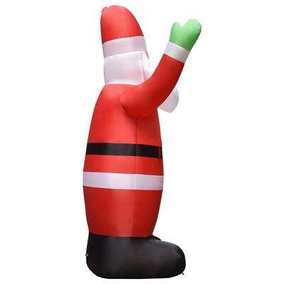 vidaXL Papá Noel inflable con LEDs decoración navideña IP44 3 m