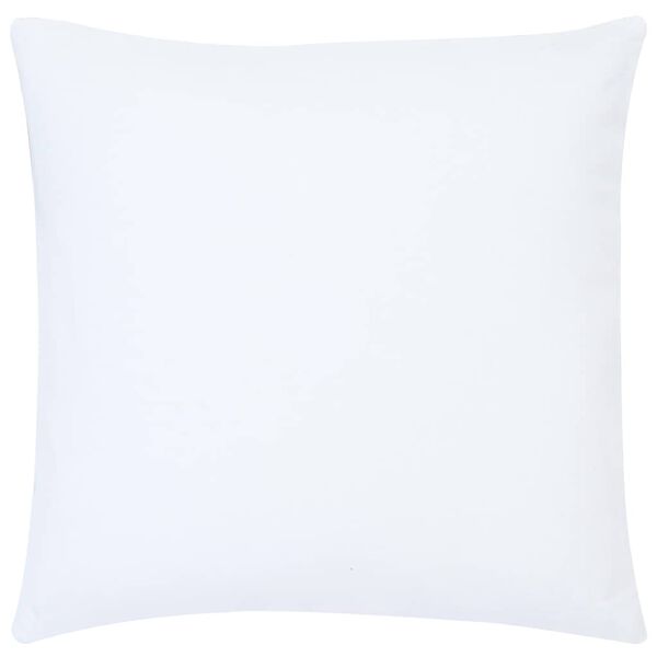 vidaXL Cojines estampado metálico 2 uds algodón blanco dorado 40x40 cm