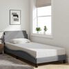 vidaXL Estructura de cama Dover tela gris claro 90x200 cm