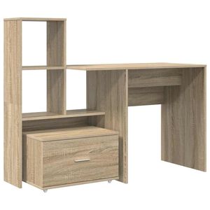 vidaXL Escritorio Roble Sonoma Madera de ingenier&iacute;a