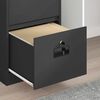 vidaXL Mueble archivador con caj&oacute;n Negro 45,5 x 42 x 106,5 cm