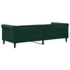 vidaXL Sof&aacute; cama sin colch&oacute;n terciopelo verde oscuro 80x200 cm