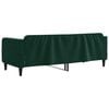 vidaXL Sof&aacute; cama sin colch&oacute;n terciopelo verde oscuro 80x200 cm