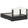 vidaXL Estructura de cama Negro 140 x 190 cm Madera de ingenier&iacute;a