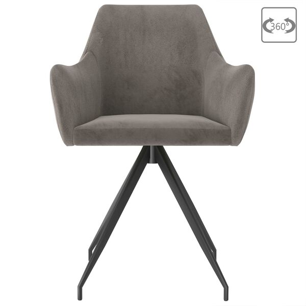 vidaXL Sillas de comedor 2 unidades terciopelo gris claro