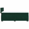 vidaXL Cama box spring con colch&oacute;n terciopelo verde oscuro 90x200 cm