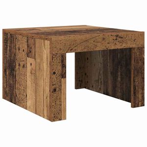 vidaXL Mesa de Café Madera vieja 50 x 50 x 35 cm Madera de ingeniería