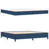 vidaXL Cama tipo Box Spring Azul 200 x 200 cm tela