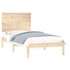 vidaXL Estructura de cama madera maciza 75x190 cm