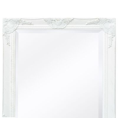 vidaXL Espejo de pared estilo barroco plateado 120x60 cm