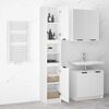 vidaXL Armario de ba&ntilde;o madera contrachapada blanco 32x34x188,5 cm
