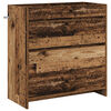 vidaXL Gabinete de ba&ntilde;o debajo del lavabo Madera envejecida