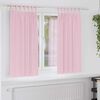 vidaXL Cortinas Opacas con Anillas 2 pcs Rosa Beb&eacute; 175 x 140 cm