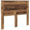 vidaXL Cabecero con cabecera Madera Vieja 120 cm Madera contrachapada