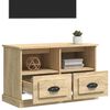 vidaXL Mueble para TV madera contrachapada roble Sonoma 80x35x50 cm