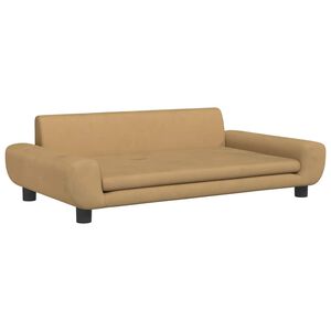 vidaXL Cama para perros de terciopelo marr&oacute;n 100x54x33 cm