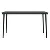 vidaXL Juego de comedor de jard&iacute;n 7 piezas con cojines gris y negro