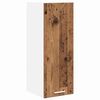 vidaXL Mueble colgante con puerta 2 pcs Madera Vieja y 30 x 31 x 80 cm