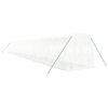 vidaXL Invernadero con estructura de acero blanco 36 m&sup2; 18x2x2 m