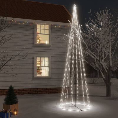 vidaXL Árbol de Navidad cónico 1134 LED blanco frío 230x800 cm