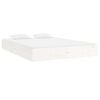 vidaXL Estructura de cama doble sin colch&oacute;n madera blanco 150x200 cm