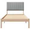 vidaXL Estructura de cama Marr&oacute;n 90 x 200 cm Madera de pino macizo