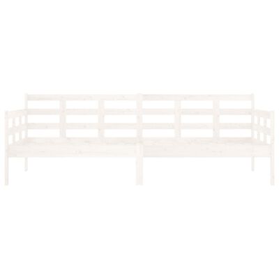 vidaXL Sofá cama madera maciza de pino blanco 80x200 cm
