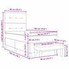 vidaXL Cama tipo Box Spring con colch&oacute;n Rosa 90 x 190 cm Terciopelo