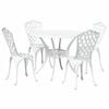 vidaXL Conjunto de Comedor de Jard&iacute;n 5 uds. Aluminio