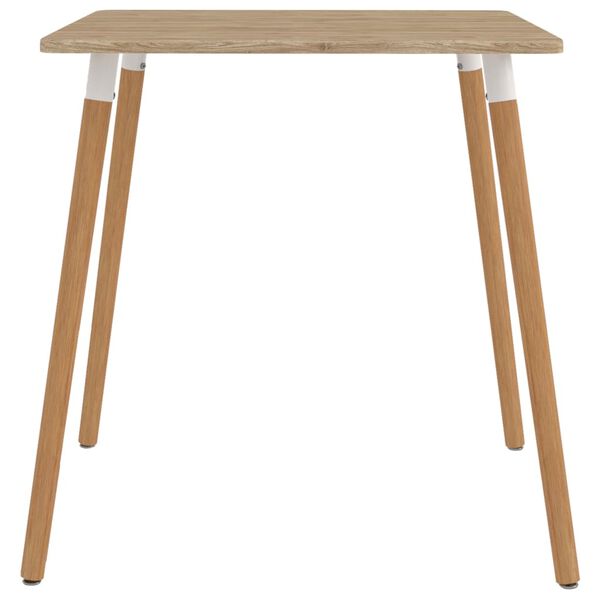 vidaXL Juego de comedor 5 piezas 80x80 cm negro y amarillo