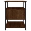 vidaXL Mesitas noche 2 uds madera ingenier&iacute;a marr&oacute;n roble 40x42x56 cm