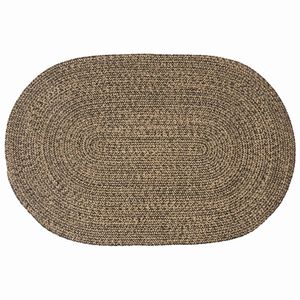vidaXL Alfombras de &aacute;rea Negro 100 x 152 cm yute
