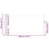 vidaXL Toldo lateral retr&aacute;ctil 140x300 cm crema