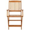 vidaXL Comedor de jard&iacute;n plegable 5 piezas madera maciza de acacia