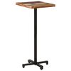 vidaXL Mesa de bistr&oacute; cuadrada madera maciza reciclada 50x50x110 cm