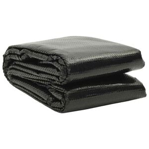 vidaXL Cubierta solar de piscina de PE rectangular flotante 8x5m negro