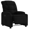 vidaXL Sill&oacute;n reclinable el&eacute;ctrico de tela negro